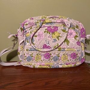 VERA BRADLEY Weekender Watercolor Duffle Bag with Crossbody Strap